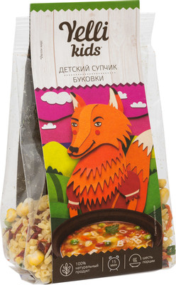 Суп Yelli Kids Буковки детский, 80г Суп Yelli Kids Буковки детский, 80г