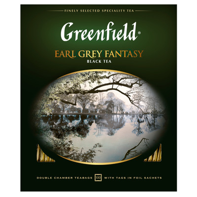 Чай Greenfield Earl Grey Fantasy чёрный в пакетиках, 100х2г Чай Greenfield Earl Grey Fantasy чёрный в пакетиках, 100х2г