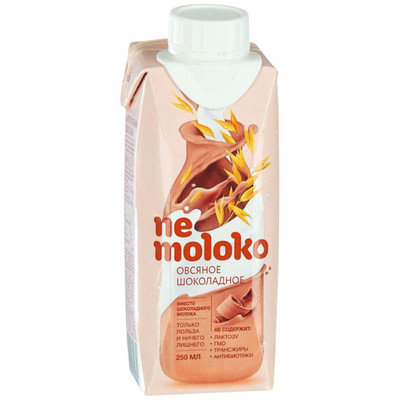 Напиток овсяный Nemoloko шоколадный 3.2%, 250мл Напиток овсяный Nemoloko шоколадный 3.2%, 250мл