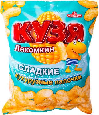 Палочки кукурузные Кузя Лакомкин сладкие, 85г Палочки кукурузные Кузя Лакомкин сладкие, 85г