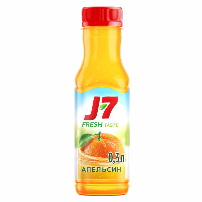 Сок J7 Fresh Taste Апельсин с мякотью 300мл Сок J7 Fresh Taste Апельсин с мякотью 300мл