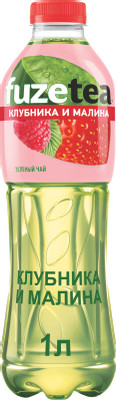 Холодный чай Fuzetea зелёный со вкусом клубники и малины, 1л Холодный чай Fuzetea зелёный со вкусом клубники и малины, 1л