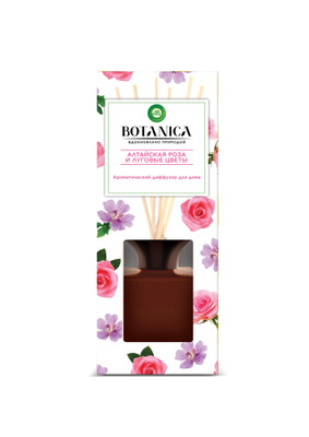 Диффузор ароматический Air Wick Botanica Алтайская роза и луговые цветы, 80мл + палочки Диффузор ароматический Air Wick Botanica Алтайская роза и луговые цветы, 80мл + палочки