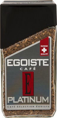 Кофе Egoiste Platinum растворимый, 100г Кофе Egoiste Platinum растворимый, 100г