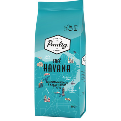 Кофе Paulig Cafe Havana молотый, 200г Кофе Paulig Cafe Havana молотый, 200г