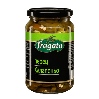 Перец FRAGATA Халапеньо резаный, 350г Перец FRAGATA Халапеньо резаный, 350г