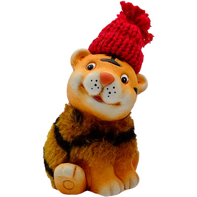 Фигурка декоративная Home Story Тигр в шапке Фигурка декоративная Home Story Тигр в шапке