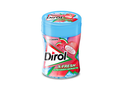Жевательная резинка Dirol X-Fresh Арбузный лёд, 64г Жевательная резинка Dirol X-Fresh Арбузный лёд, 64г