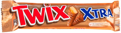 Батончик шоколадный Twix Экстра с печеньем, 82г Батончик шоколадный Twix Экстра с печеньем, 82г