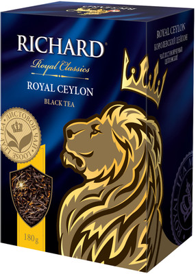 Чай Richard Royal Ceylon чёрный листовой, 180г Чай Richard Royal Ceylon чёрный листовой, 180г