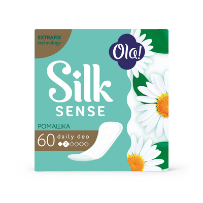 Прокладки ежедневные Ola! Silk sense daily deo ромашка, 60шт Прокладки ежедневные Ola! Silk sense daily deo ромашка, 60шт
