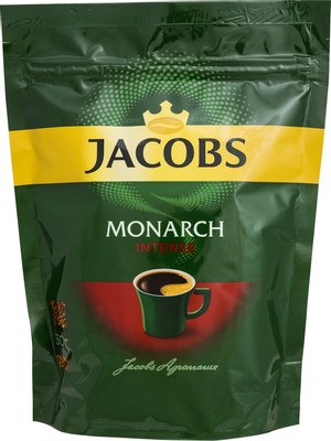 Кофе Jacobs Monarch Intense натуральный растворимый сублимированный, 150г Кофе Jacobs Monarch Intense натуральный растворимый сублимированный, 150г
