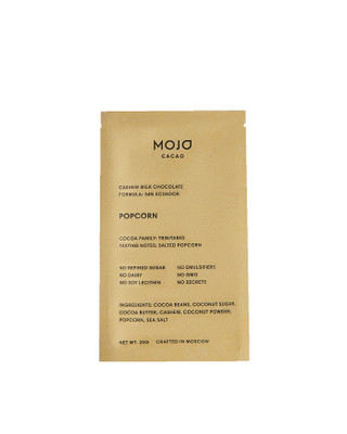 Изделие шоколадное Mojo Cacao Popcorn, 20г Изделие шоколадное Mojo Cacao Popcorn, 20г