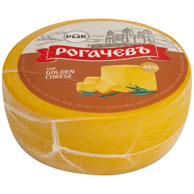Сыр Рогачёвъ Golden Cheese 45%, 1кг Сыр Рогачёвъ Golden Cheese 45%, 1кг