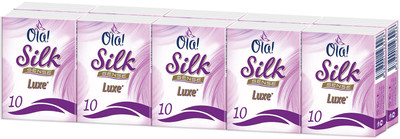 Платки носовые бумажные Ola! Silk Sense Luxe, 10x10шт Платки носовые бумажные Ola! Silk Sense Luxe, 10x10шт