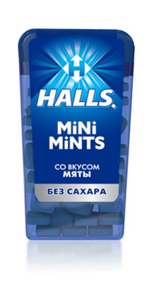 Конфеты Halls Mini Mints без сахара со вкусом мяты, 12.5г Конфеты Halls Mini Mints без сахара со вкусом мяты, 12.5г