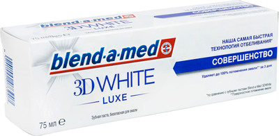 Blend-a-med Зубная паста 3D White Luxe Совершенство, 75мл Blend-a-med Зубная паста 3D White Luxe Совершенство, 75мл