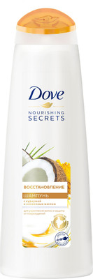 Шампунь Dove восстановление с куркумой и кокосовым маслом, 380мл Шампунь Dove восстановление с куркумой и кокосовым маслом, 380мл