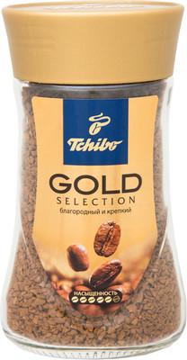 Кофе Tchibo Gold Selection растворимый, 95г Кофе Tchibo Gold Selection растворимый, 95г
