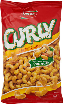 Снек кукурузный Curly Peanut Classic с арахисом, 150г Снек кукурузный Curly Peanut Classic с арахисом, 150г