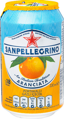 Напиток сокосодержащий San Pellegrino Aranciata апельсин среднегазированный, 330мл Напиток сокосодержащий San Pellegrino Aranciata апельсин среднегазированный, 330мл