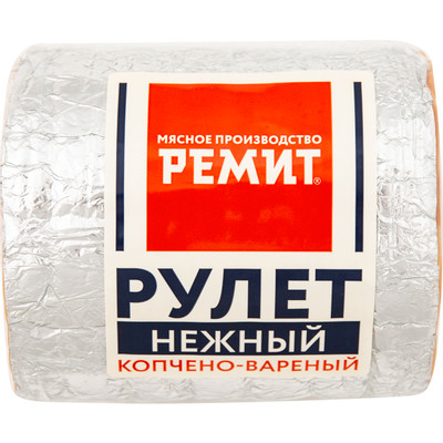 Рулет куриный Ремит Нежный варёно-копчёный Рулет куриный Ремит Нежный варёно-копчёный