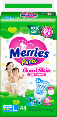 Подгузники-трусики MERRIES Good Skin р.L 9-14кг, 44шт Подгузники-трусики MERRIES Good Skin р.L 9-14кг, 44шт