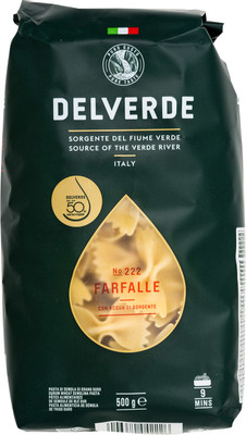 Макароны Delverde Farfalle №222 из твёрдых сортов пшеницы, 500г Макароны Delverde Farfalle №222 из твёрдых сортов пшеницы, 500г
