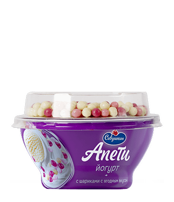 Йогурт питьевой Савушкин Продукт Апети со злаковыми шариками с ягодным вкусом 5%, 105г Йогурт питьевой Савушкин Продукт Апети со злаковыми шариками с ягодным вкусом 5%, 105г
