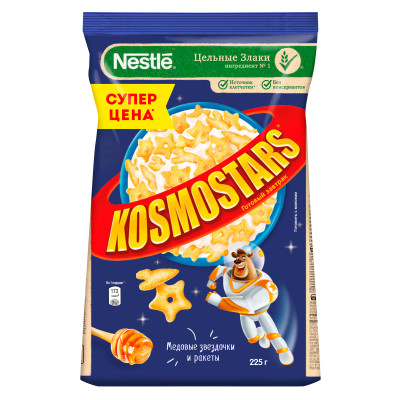Завтрак готовый Kosmostars медовый, 225г Завтрак готовый Kosmostars медовый, 225г