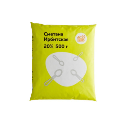 Сметана Ирбитский МЗ Ирбитская классическая 20%, 500г Сметана Ирбитский МЗ Ирбитская классическая 20%, 500г
