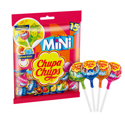 Карамель Chupa Chups Mini ассорти вкусов, 90г Карамель Chupa Chups Mini ассорти вкусов, 90г