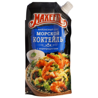 Соус майонезный Махеевъ Морской коктейль, 200г Соус майонезный Махеевъ Морской коктейль, 200г