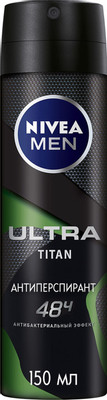 Антиперспирант Nivea Ultra Titan спрей, 150мл Антиперспирант Nivea Ultra Titan спрей, 150мл