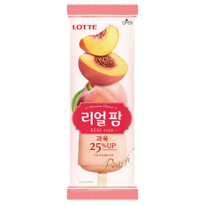 Десерт Lotte Эскимо Real персик замороженный, 85г Десерт Lotte Эскимо Real персик замороженный, 85г