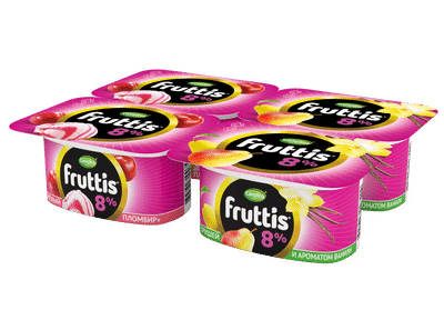 Продукт йогуртный Fruttis Суперэкстра вишневый пломбир-груша-ваниль 8%, 115г Продукт йогуртный Fruttis Суперэкстра вишневый пломбир-груша-ваниль 8%, 115г