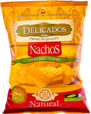Начос кукурузные Delicados оригинальные, 150г Начос кукурузные Delicados оригинальные, 150г