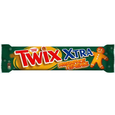 Печенье Twix Xtra имбирное смесь специй-карамель в молочном шоколаде, 82г Печенье Twix Xtra имбирное смесь специй-карамель в молочном шоколаде, 82г