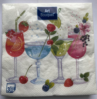 Салфетки бумажные Art Bouquet трёхслойные 33х33см 37341, 20шт Салфетки бумажные Art Bouquet трёхслойные 33х33см 37341, 20шт