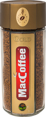 Кофе MacCoffee Gold растворимый сублимированный, 100г Кофе MacCoffee Gold растворимый сублимированный, 100г