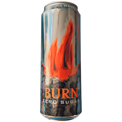 Напиток безалкогольный Burn персик-манго без сахара сильногазированный, 449мл Напиток безалкогольный Burn персик-манго без сахара сильногазированный, 449мл