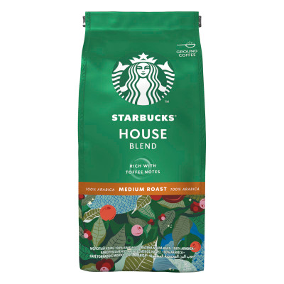 Кофе Starbucks House Blend натуральный жареный молотый, 200г Кофе Starbucks House Blend натуральный жареный молотый, 200г