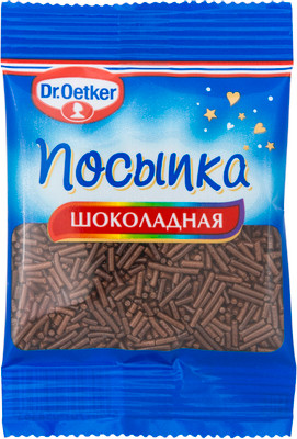 Посыпка кондитерская Dr.Oetker шоколадная, 10г Посыпка кондитерская Dr.Oetker шоколадная, 10г