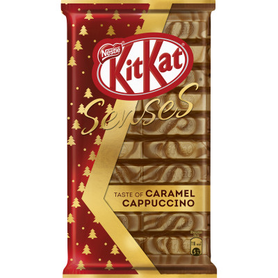 Шоколад KitKat Senses Caramel Cappuccino белый и молочный со вкусом капучино и карамели, 112г Шоколад KitKat Senses Caramel Cappuccino белый и молочный со вкусом капучино и карамели, 112г