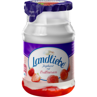 Йогурт Landliebe двухслойный клубника 3.2%, 130г Йогурт Landliebe двухслойный клубника 3.2%, 130г