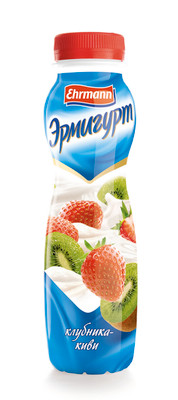 Напиток йогуртный Эрмигурт клубника-киви 1.2%, 290г Напиток йогуртный Эрмигурт клубника-киви 1.2%, 290г