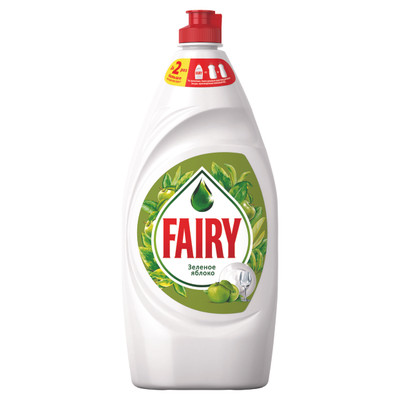 Средство для мытья посуды Fairy зелёное яблоко, 900мл Средство для мытья посуды Fairy зелёное яблоко, 900мл