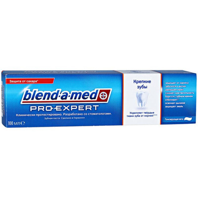 Зубная паста Blend-a-med ProExpert крепкие зубы тонизирующая мята, 100мл Зубная паста Blend-a-med ProExpert крепкие зубы тонизирующая мята, 100мл