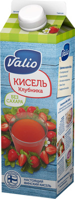 Кисель Valio из клубники и винограда без сахара, 950г Кисель Valio из клубники и винограда без сахара, 950г