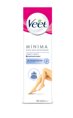 Крем для депиляции Veet Minima для чувствительной кожи, 100мл Крем для депиляции Veet Minima для чувствительной кожи, 100мл